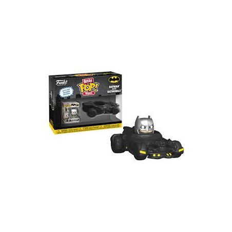 Bitty Pop! Rides: Batman - Armored Batman con Batmobile